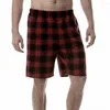 Shorts pour hommes Simple décontracté taille mi-haute séchage rapide pyjama ample genou longueur dormir