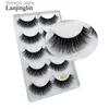 Faux-cils LANJINGLIN 10 boîtes/lot cils de vison longs naturels faux cils 100% faits à la main doux 3d cils de vison maquillage faux cils G811 Q231129