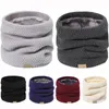 Scarves Winter Thickened Lining Knitted Neck Gaiter Ski Tube Scarf Warm Half Face Mask Cover Outdoor Cold-proof Collar Warmer