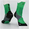 Sportstrumpor Mens High Top Medium Tube Elite Basketball Socking Professional Training Handduk Bottom Sock Drop Delivery Outdoors Athle Dhlow