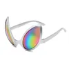 Lunettes de soleil, accessoires de bal amusants, lunettes de fête, danse de vacances, Costume d'aliens, formes alternatives, lentilles arc-en-ciel, fournitures