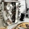 Organizasyon Dönen Baharat Jar Depolama Rafı Nordic Style Paslanmaz Çelik Bozluk Şişe Mutfak Malzemeleri Set Seasoning Raf Cam