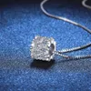 925 prata esterlina clavícula corrente cheia de diamante moissanite colar pequena cintura colar pingente d cor moissanite colar