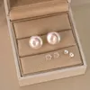 Ear Cuff ASHIQI Pendientes de plata de ley 925 con perlas naturales de agua dulce a la moda para mujer, joyería de boda 231129