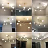 Lampadari Lampadario moderno Lampade da soffitto nordiche Montare la lampada Apparecchio di illuminazione per la decorazione della casa in oro antico spazzolato