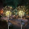 Lawn Lamps Creative Solar Fireworks Light Waterproof LED Landscape Lights for Garden Courtyard Decoration J8