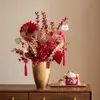 装飾的な花の花輪中国の年装飾祝福バレルリビングルームシミュレーションフラワーホームギフトハウス