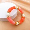 Bangle Fashion Acrylic Bamboo Bracelet Designer Creativity Noble Gift Jewelry Suitable Festive Wear Retro Court Style 2023