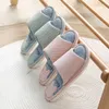 Spza Home Schoenen Nieuwe Vier Seizoenen Doek Kunst Katoen Linnen Slippers Vrouwelijke Liefhebbers Indoor Moon Japanse Effen Kleur