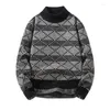 Männer Pullover BATMO 2023 Ankunft Herbst Hohe Qualität Casual Pullover Männer Männlich Mock Neck Pullover M-4XL M812