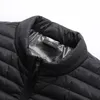 Męskie kurtki męskie kurtka ogrzewana zima ciepła USB Elektryczna kamizelka grzewcza inteligentna termostat ogrzewane ubrania Wodoodporna ciepła wyściełana kurtka 231128