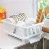 Dish Racks Dish Drying Rack Dish Drainer for Bowl Tableware Drain Storage Holder Kitchen Organizer Dinnerware Organizer Dish Rack Over Sink 231124