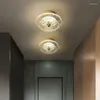 Ceiling Lights Modern Luxury Crystal Lamp Creative Simple Hall Entrance Corridor Balcony Bedroom Lighting Fixtures