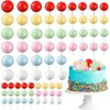 Cake Tools 120st Balls Cake Topper Set Cupcake Insert Decoration Ball DIY Cake Baking Decoration Accessories For Birthday Wedding Party 231129