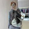 Womens Leather Faux Autumn Fashion Stand Collar Motorcykel Wear Ladies Casual Jacka Street Style Coat For Women 231129