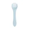 Cups Derees Uitrusting Baby Zachte Siliconen Lepel Candy Kleur Veiligheid Baby Leer Lepel Lepel Non-slip Utensils Kinderen Kids Boy Girl Food Feeding Tool P230314