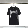 Designer Coton T-shirt Top Hommes Casual Poitrine Lettre Chemise De Luxe Vêtements Polo Manches Vêtements Mode T-shirts-xxl