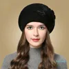 Gorro/bonés de caveira outono e inverno edição coreana moda versátil cabelo de coelho chapéu de lã tricotado para mulheres engrossado e felpudo protetor de orelha quente