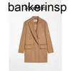 Maxmaras Coat Luxury fashionable Wool Overcoat camel down suit jacket camel color 34