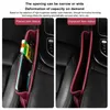 Organizador de carro PU Couro Armazenamento Assento Fenda Gap Bolso Slot Decoração Interior Plug Filler Phone Holder