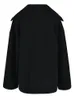 女性SセーターEAMブラックトップステッチビッグサイズ編みセーターv首の長袖女性プルオーバーファッション2023年春cpg0534 231129