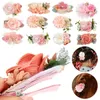 Hair Accessories 3Pcs Cute Sweet Gift Petals Hairpins Flower Clips Headwear Decor