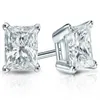 14k White Gold 4-PRONG PRINCESS CUT DIAMOND STUD EARRINGS 1 50 CT TW G-H SI2231T