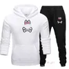 Psycho Rabbit Shirt Modna odzież sportowa Autumn Psycho Men's Winter Jogging Surmging Slim Oddychający Sweter Psycho Rabbit 2 3U73