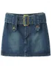 Skirts Jeans Skirt Sexy Shorts Hip Wrap Vintage Women's Clothes Denim Summer Clothing A-line Yk2 Outdoor Sex