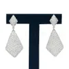 2023 Cadermay Trendy S Moissanite Earrings Studded Wedding Jewelry Elegant Shiny Square Diamond Earrings For Women