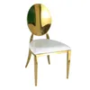 Stainless Steel Dining Chair Gold Wedding Party Hotel Banquet Chairs