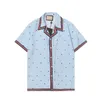 LUXUS-Designer-Hemden für Herren, modisch, Tiger-Bowling-T-Shirt, Hawaii-Blumenmuster, lässige Seidenhemden, Herren-Slim-Fit-Kurzarm-Kleiderhemd