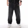 Jeans pour hommes Big Hip Hop Hiphop Vêtements Lavage Loose Skateboard Pantalon Mode Broderie Conseil