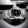Наручные часы WINNER Минималистичные автоматические часы для мужчин Синие указатели Лучший бренд класса люкс Бизнес Механические часы Часы с ремешком из нержавеющей стали 231128