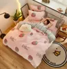 Set biancheria da letto Copripiumino invernale Set biancheria da letto Copripiumino singolo matrimoniale Queen King Size Pile spesso caldo flanella Velluto double face corallo 231129