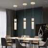 Lustres de mesa de jantar de cabeça única luminária estilo nórdico minimalista varanda restaurante café cabeceira