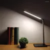 مصابيح طاولة مفيدة مصباح مكتب مفيدة مصباح مضيء بذني قذيفة ABS SHELL دوار سطح المكتب USB القراءة ضوء LED