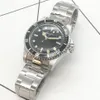 Antique watch retro watch men's 40mm Black Dial Black aluminum plate ring luminous fashion men's Watch235R