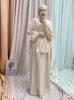 Ubranie etniczne 2023 Skromna Djellaba muzułmańska abaya dla kobiet Ramadan modlitwa Casual Maxi Dress Turkey Hidżab femme muulmane szat Maroko