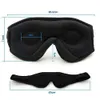 Mobiltelefonörlurar Sovmask Bluetooth 3D Sleep For Eyes Soft Aid Eye Music Spela Hörlurar Travel Eyeshade 231128