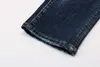 New Blue Elastic Washed Hole Small Foot Tight Nightclub Fashion Boutique D2 Jeans Men's Pants