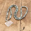 Eyeglasses chains 120CM Handmade Natural Stone Labradorite Beads Chain Phone Hanging Cord Lanyards Mobile Strap Accessories 231128