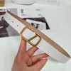 Luxurys designers bälte läder för kvinnors modebälten hög kvalitet guld slät spänne klassisk stil kvinnor vackra 9 färger bredd 3 cm stift nålspänne bälten