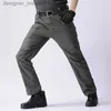 Pantalons pour hommes Pantalon militaire extérieur à séchage rapide poches lti pantalon tactique élastique imperméable grande taille 6XL pantalon cargo décontracté vêtements pour hommes L231129