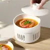 Bowls Steamed Egg Bowl Warmers Appetizer Kitchen Coookware Sauce Pan Lid Ceramic Stewed Gu Fine Ramen Pho