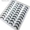 False Eyelashes 20 Pairs 3D Faux Mink Lashes Natural False Eyelashes Dramatic Fluffy Soft Wispy Volume Cross Reusable Eyelash MaKeup Tools Q231129