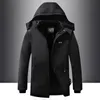 Mens Down Parkas Parka Hooded Men Coats Winter Jacket Tjockna vattentätt Outwear Warm Coat Casual Jackets Overcoat Päls Tjockning 231129