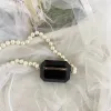 Accessoires pour écouteurs Créateurs de mode avec étuis Sac Casque classique Accessoires sans fil Casual Luxe Bluetooth Casque avec chaîne de perles 231129