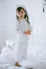 Pyjamas enfants fille robe Lolita col à volants chemises de nuit Vintage Kid s Dots chemises de nuit chemise de nuit vêtements de nuit vêtements pour enfants 231128