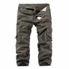 Pantalons pour hommes Hommes Cargo Pantalons Hommes Casual Multi-Poche Coton Global Pantalon Facile Lavage Automne Armée Vert Joggers Pantalon Mâle Drop 231128